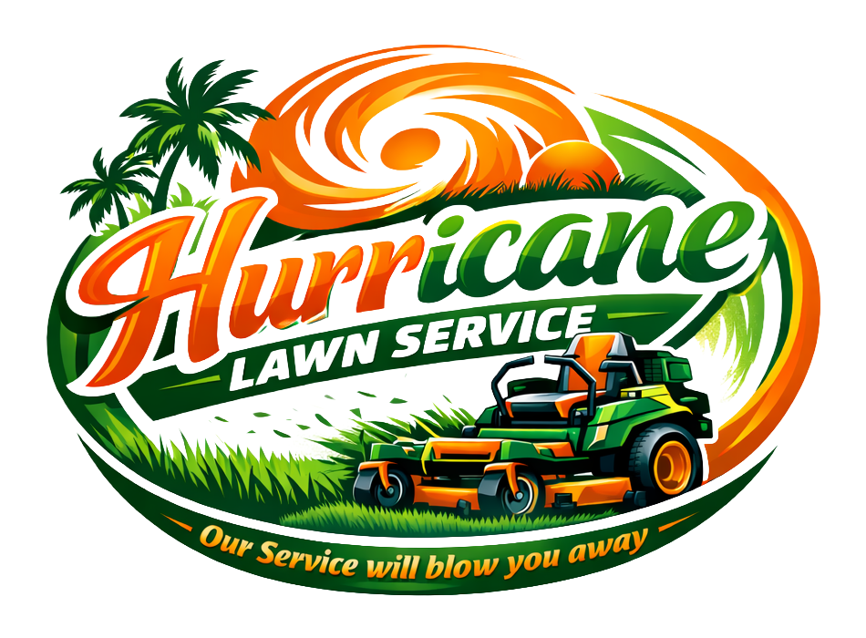 Hurricane Lawn Service Logo